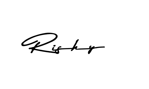 This is the best signature style for the Rishy name. Also you like these signature font (Asem Kandis PERSONAL USE). Mix name signature. Rishy signature style 9 images and pictures png