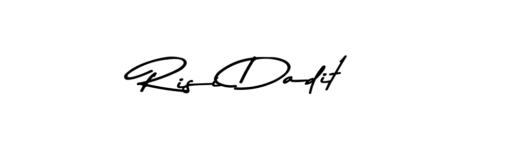 Design your own signature with our free online signature maker. With this signature software, you can create a handwritten (Asem Kandis PERSONAL USE) signature for name Risi Dadit. Risi Dadit signature style 9 images and pictures png