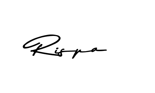 This is the best signature style for the Rispa name. Also you like these signature font (Asem Kandis PERSONAL USE). Mix name signature. Rispa signature style 9 images and pictures png