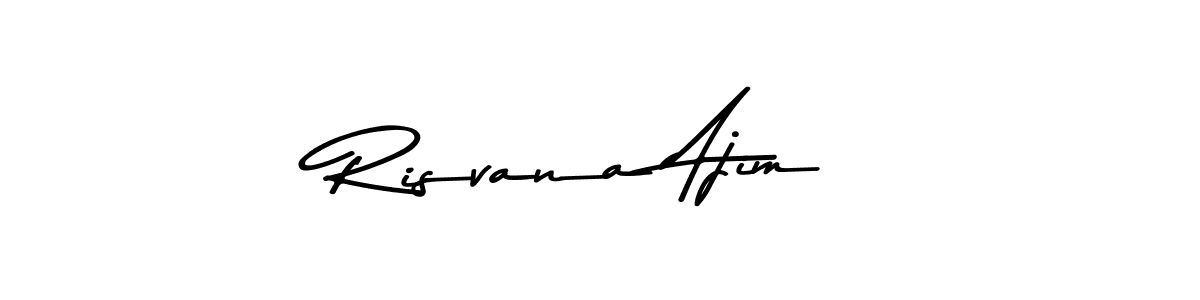 Make a beautiful signature design for name Risvana Ajim. Use this online signature maker to create a handwritten signature for free. Risvana Ajim signature style 9 images and pictures png