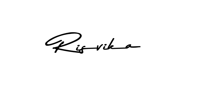 Also we have Risvika name is the best signature style. Create professional handwritten signature collection using Asem Kandis PERSONAL USE autograph style. Risvika signature style 9 images and pictures png