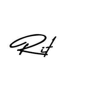 Design your own signature with our free online signature maker. With this signature software, you can create a handwritten (Asem Kandis PERSONAL USE) signature for name Rit. Rit signature style 9 images and pictures png