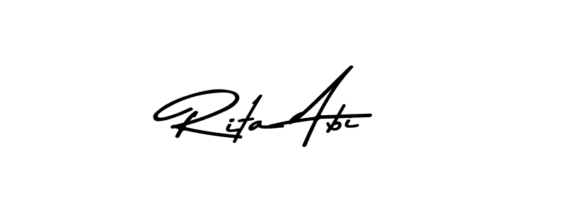 You should practise on your own different ways (Asem Kandis PERSONAL USE) to write your name (Rita Abi) in signature. don't let someone else do it for you. Rita Abi signature style 9 images and pictures png