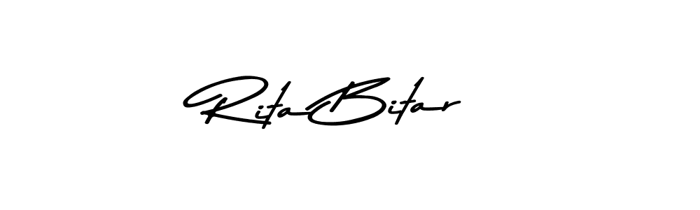Make a beautiful signature design for name Rita Bitar. With this signature (Asem Kandis PERSONAL USE) style, you can create a handwritten signature for free. Rita Bitar signature style 9 images and pictures png
