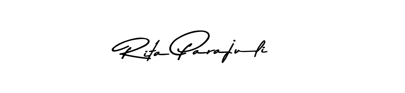 Rita Parajuli stylish signature style. Best Handwritten Sign (Asem Kandis PERSONAL USE) for my name. Handwritten Signature Collection Ideas for my name Rita Parajuli. Rita Parajuli signature style 9 images and pictures png