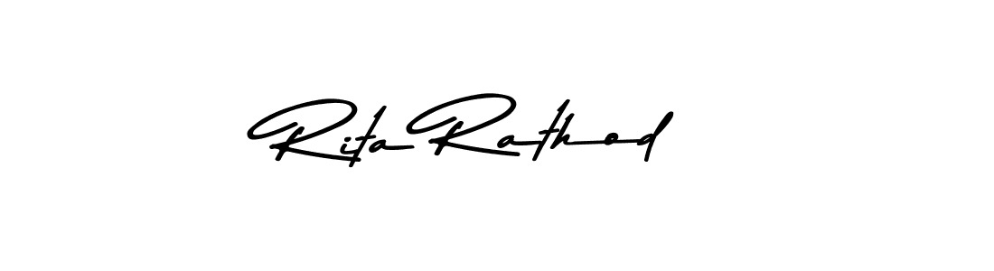 Use a signature maker to create a handwritten signature online. With this signature software, you can design (Asem Kandis PERSONAL USE) your own signature for name Rita Rathod. Rita Rathod signature style 9 images and pictures png