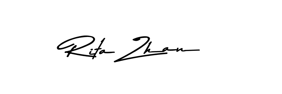 Make a beautiful signature design for name Rita Zhan. With this signature (Asem Kandis PERSONAL USE) style, you can create a handwritten signature for free. Rita Zhan signature style 9 images and pictures png