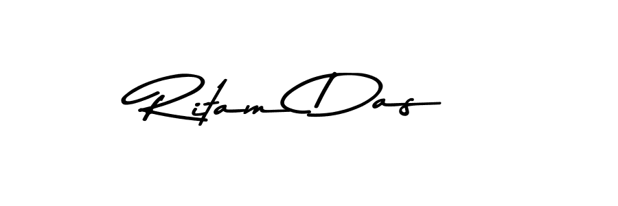 Make a beautiful signature design for name Ritam Das. With this signature (Asem Kandis PERSONAL USE) style, you can create a handwritten signature for free. Ritam Das signature style 9 images and pictures png