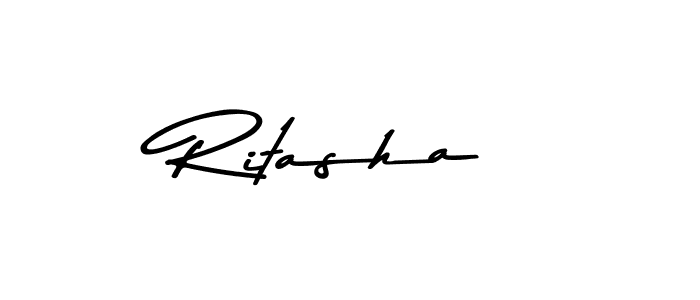 Make a beautiful signature design for name Ritasha. Use this online signature maker to create a handwritten signature for free. Ritasha signature style 9 images and pictures png