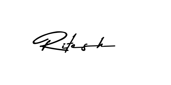 Similarly Asem Kandis PERSONAL USE is the best handwritten signature design. Signature creator online .You can use it as an online autograph creator for name Ritesh. Ritesh signature style 9 images and pictures png