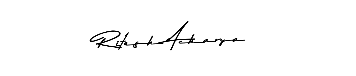 Also You can easily find your signature by using the search form. We will create Ritesh Acharya name handwritten signature images for you free of cost using Asem Kandis PERSONAL USE sign style. Ritesh Acharya signature style 9 images and pictures png