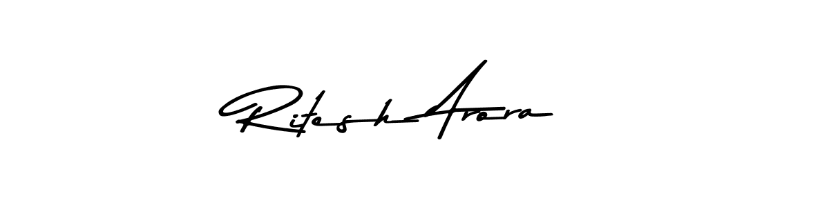 The best way (Asem Kandis PERSONAL USE) to make a short signature is to pick only two or three words in your name. The name Ritesh Arora include a total of six letters. For converting this name. Ritesh Arora signature style 9 images and pictures png