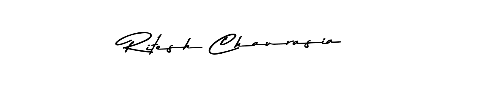 Ritesh Chaurasia stylish signature style. Best Handwritten Sign (Asem Kandis PERSONAL USE) for my name. Handwritten Signature Collection Ideas for my name Ritesh Chaurasia. Ritesh Chaurasia signature style 9 images and pictures png