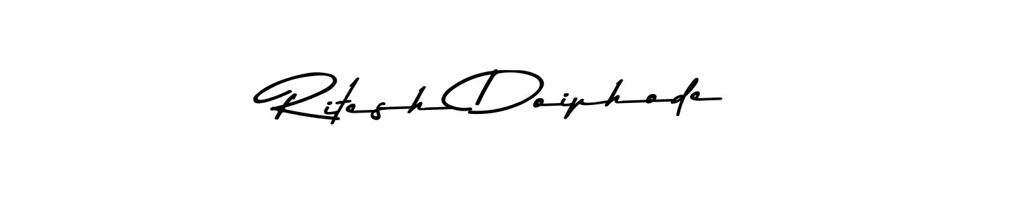 Also You can easily find your signature by using the search form. We will create Ritesh Doiphode name handwritten signature images for you free of cost using Asem Kandis PERSONAL USE sign style. Ritesh Doiphode signature style 9 images and pictures png