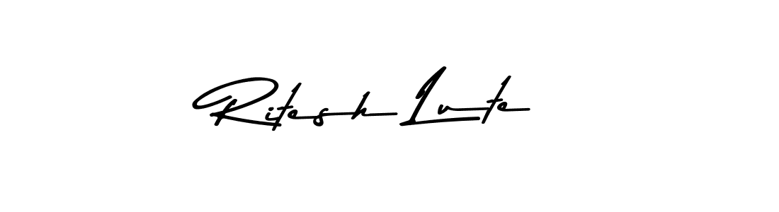 Once you've used our free online signature maker to create your best signature Asem Kandis PERSONAL USE style, it's time to enjoy all of the benefits that Ritesh Lute name signing documents. Ritesh Lute signature style 9 images and pictures png