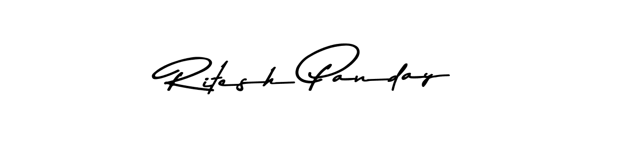 Use a signature maker to create a handwritten signature online. With this signature software, you can design (Asem Kandis PERSONAL USE) your own signature for name Ritesh Panday. Ritesh Panday signature style 9 images and pictures png