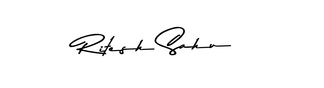 Ritesh Sahu stylish signature style. Best Handwritten Sign (Asem Kandis PERSONAL USE) for my name. Handwritten Signature Collection Ideas for my name Ritesh Sahu. Ritesh Sahu signature style 9 images and pictures png