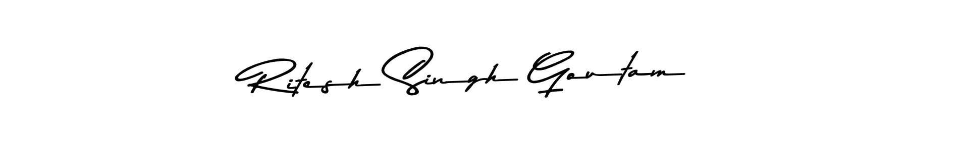 Similarly Asem Kandis PERSONAL USE is the best handwritten signature design. Signature creator online .You can use it as an online autograph creator for name Ritesh Singh Goutam. Ritesh Singh Goutam signature style 9 images and pictures png