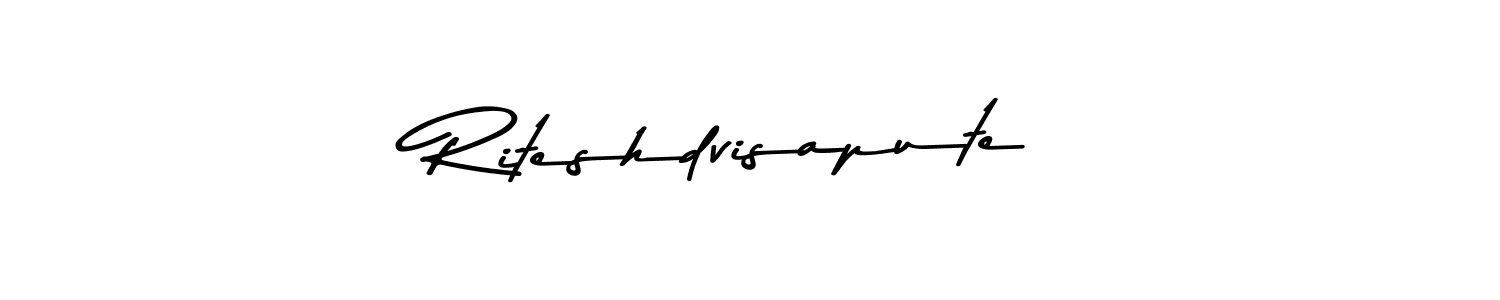 Also You can easily find your signature by using the search form. We will create Riteshdvisapute name handwritten signature images for you free of cost using Asem Kandis PERSONAL USE sign style. Riteshdvisapute signature style 9 images and pictures png
