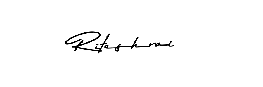 How to make Riteshrai signature? Asem Kandis PERSONAL USE is a professional autograph style. Create handwritten signature for Riteshrai name. Riteshrai signature style 9 images and pictures png