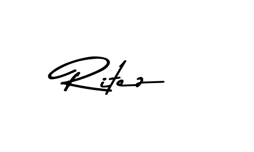 Similarly Asem Kandis PERSONAL USE is the best handwritten signature design. Signature creator online .You can use it as an online autograph creator for name Ritez. Ritez signature style 9 images and pictures png