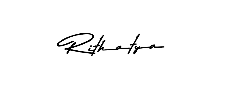 Make a beautiful signature design for name Rithatya. With this signature (Asem Kandis PERSONAL USE) style, you can create a handwritten signature for free. Rithatya signature style 9 images and pictures png