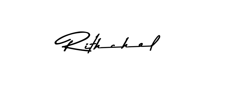 This is the best signature style for the Rithchel name. Also you like these signature font (Asem Kandis PERSONAL USE). Mix name signature. Rithchel signature style 9 images and pictures png