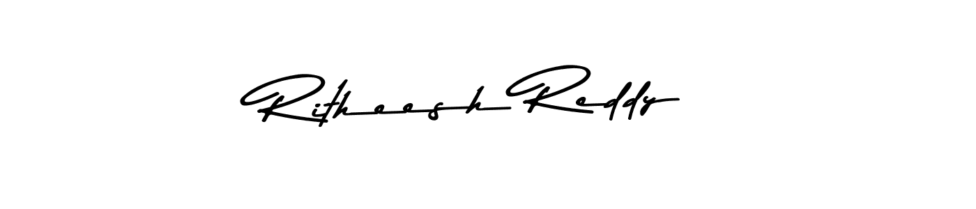 Ritheesh Reddy stylish signature style. Best Handwritten Sign (Asem Kandis PERSONAL USE) for my name. Handwritten Signature Collection Ideas for my name Ritheesh Reddy. Ritheesh Reddy signature style 9 images and pictures png