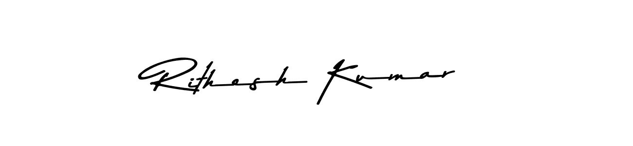 Also we have Rithesh Kumar name is the best signature style. Create professional handwritten signature collection using Asem Kandis PERSONAL USE autograph style. Rithesh Kumar signature style 9 images and pictures png