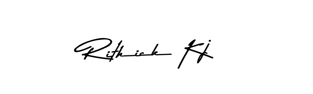 Use a signature maker to create a handwritten signature online. With this signature software, you can design (Asem Kandis PERSONAL USE) your own signature for name Rithick Kj. Rithick Kj signature style 9 images and pictures png