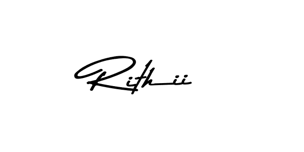 Use a signature maker to create a handwritten signature online. With this signature software, you can design (Asem Kandis PERSONAL USE) your own signature for name Rithii. Rithii signature style 9 images and pictures png
