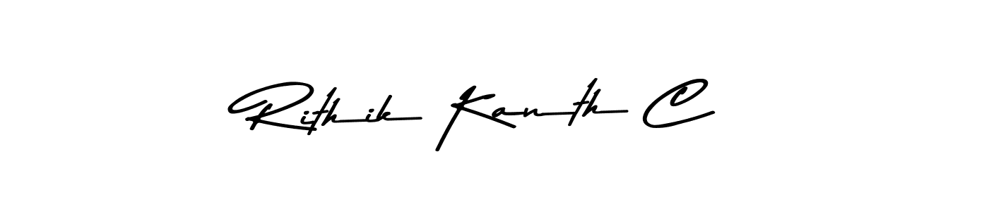 Make a beautiful signature design for name Rithik Kanth C. Use this online signature maker to create a handwritten signature for free. Rithik Kanth C signature style 9 images and pictures png