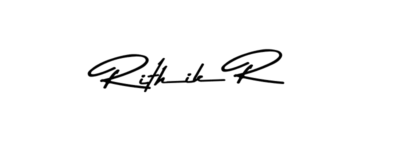 How to make Rithik R signature? Asem Kandis PERSONAL USE is a professional autograph style. Create handwritten signature for Rithik R name. Rithik R signature style 9 images and pictures png