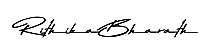 If you are searching for the best signature style for your name Rithika Bharath, here we have designed multiple signature styles using Asem Kandis PERSONAL USE. Rithika Bharath signature style 9 images and pictures png