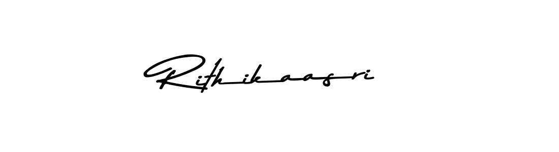 How to make Rithikaasri name signature. Use Asem Kandis PERSONAL USE style for creating short signs online. This is the latest handwritten sign. Rithikaasri signature style 9 images and pictures png