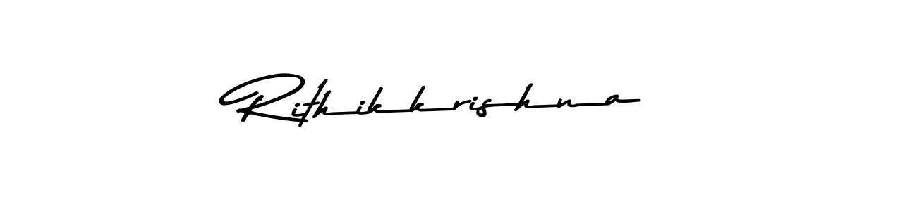 Use a signature maker to create a handwritten signature online. With this signature software, you can design (Asem Kandis PERSONAL USE) your own signature for name Rithikkrishna. Rithikkrishna signature style 9 images and pictures png