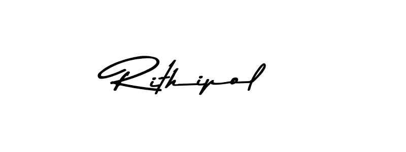 Create a beautiful signature design for name Rithipol. With this signature (Asem Kandis PERSONAL USE) fonts, you can make a handwritten signature for free. Rithipol signature style 9 images and pictures png