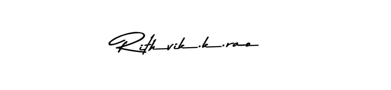 Design your own signature with our free online signature maker. With this signature software, you can create a handwritten (Asem Kandis PERSONAL USE) signature for name Rithvik.k.rao. Rithvik.k.rao signature style 9 images and pictures png