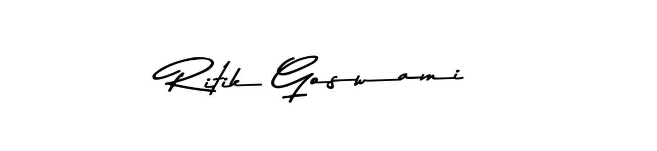 The best way (Asem Kandis PERSONAL USE) to make a short signature is to pick only two or three words in your name. The name Ritik Goswami include a total of six letters. For converting this name. Ritik Goswami signature style 9 images and pictures png