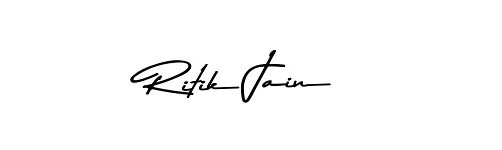 Asem Kandis PERSONAL USE is a professional signature style that is perfect for those who want to add a touch of class to their signature. It is also a great choice for those who want to make their signature more unique. Get Ritik Jain name to fancy signature for free. Ritik Jain signature style 9 images and pictures png