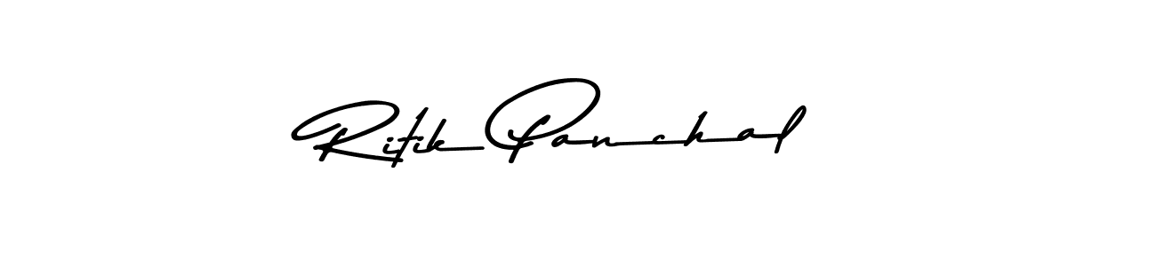 How to make Ritik Panchal signature? Asem Kandis PERSONAL USE is a professional autograph style. Create handwritten signature for Ritik Panchal name. Ritik Panchal signature style 9 images and pictures png