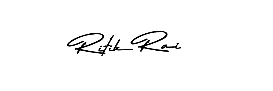 Use a signature maker to create a handwritten signature online. With this signature software, you can design (Asem Kandis PERSONAL USE) your own signature for name Ritik Rai. Ritik Rai signature style 9 images and pictures png