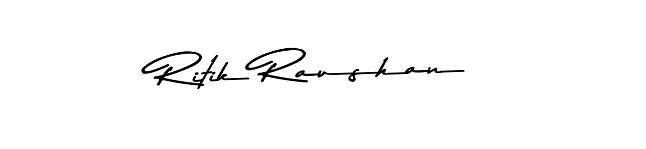 Use a signature maker to create a handwritten signature online. With this signature software, you can design (Asem Kandis PERSONAL USE) your own signature for name Ritik Raushan. Ritik Raushan signature style 9 images and pictures png