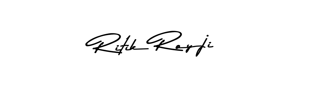 Create a beautiful signature design for name Ritik Royji. With this signature (Asem Kandis PERSONAL USE) fonts, you can make a handwritten signature for free. Ritik Royji signature style 9 images and pictures png