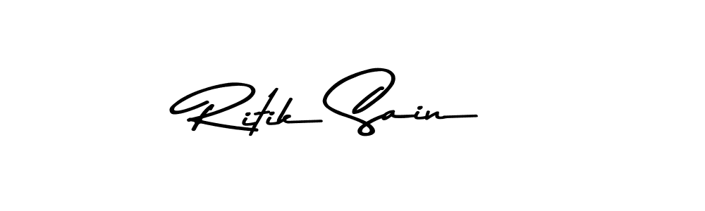 Similarly Asem Kandis PERSONAL USE is the best handwritten signature design. Signature creator online .You can use it as an online autograph creator for name Ritik Sain. Ritik Sain signature style 9 images and pictures png