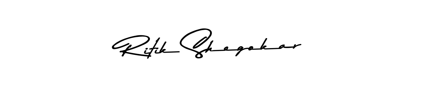 Asem Kandis PERSONAL USE is a professional signature style that is perfect for those who want to add a touch of class to their signature. It is also a great choice for those who want to make their signature more unique. Get Ritik Shegokar name to fancy signature for free. Ritik Shegokar signature style 9 images and pictures png