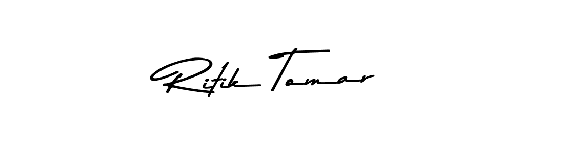 Use a signature maker to create a handwritten signature online. With this signature software, you can design (Asem Kandis PERSONAL USE) your own signature for name Ritik Tomar. Ritik Tomar signature style 9 images and pictures png