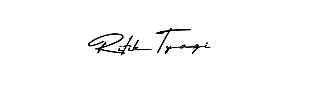 Also You can easily find your signature by using the search form. We will create Ritik Tyagi name handwritten signature images for you free of cost using Asem Kandis PERSONAL USE sign style. Ritik Tyagi signature style 9 images and pictures png