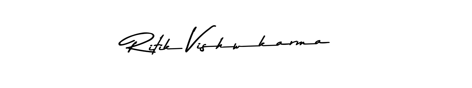 Ritik Vishwkarma stylish signature style. Best Handwritten Sign (Asem Kandis PERSONAL USE) for my name. Handwritten Signature Collection Ideas for my name Ritik Vishwkarma. Ritik Vishwkarma signature style 9 images and pictures png