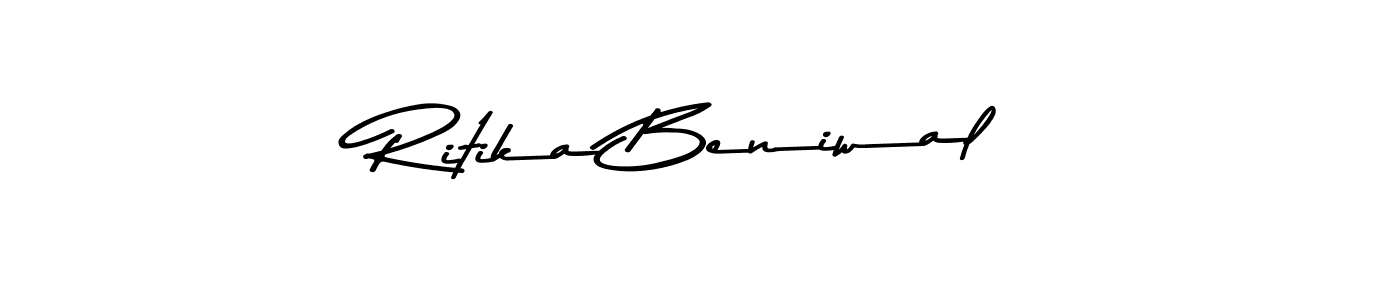 Use a signature maker to create a handwritten signature online. With this signature software, you can design (Asem Kandis PERSONAL USE) your own signature for name Ritika Beniwal. Ritika Beniwal signature style 9 images and pictures png
